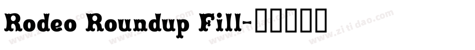 Rodeo Roundup Fill字体转换